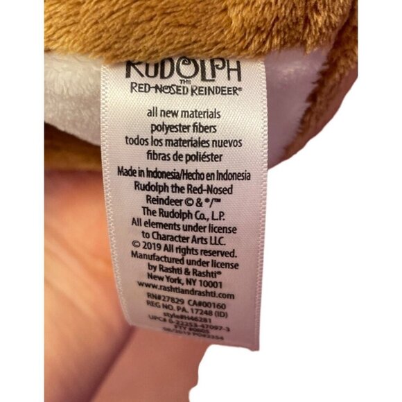 2019 Rudolph The Red Nosed Reindeer Musical Light Up Plush Christmas Holiday Toy - Picture 7 of 7